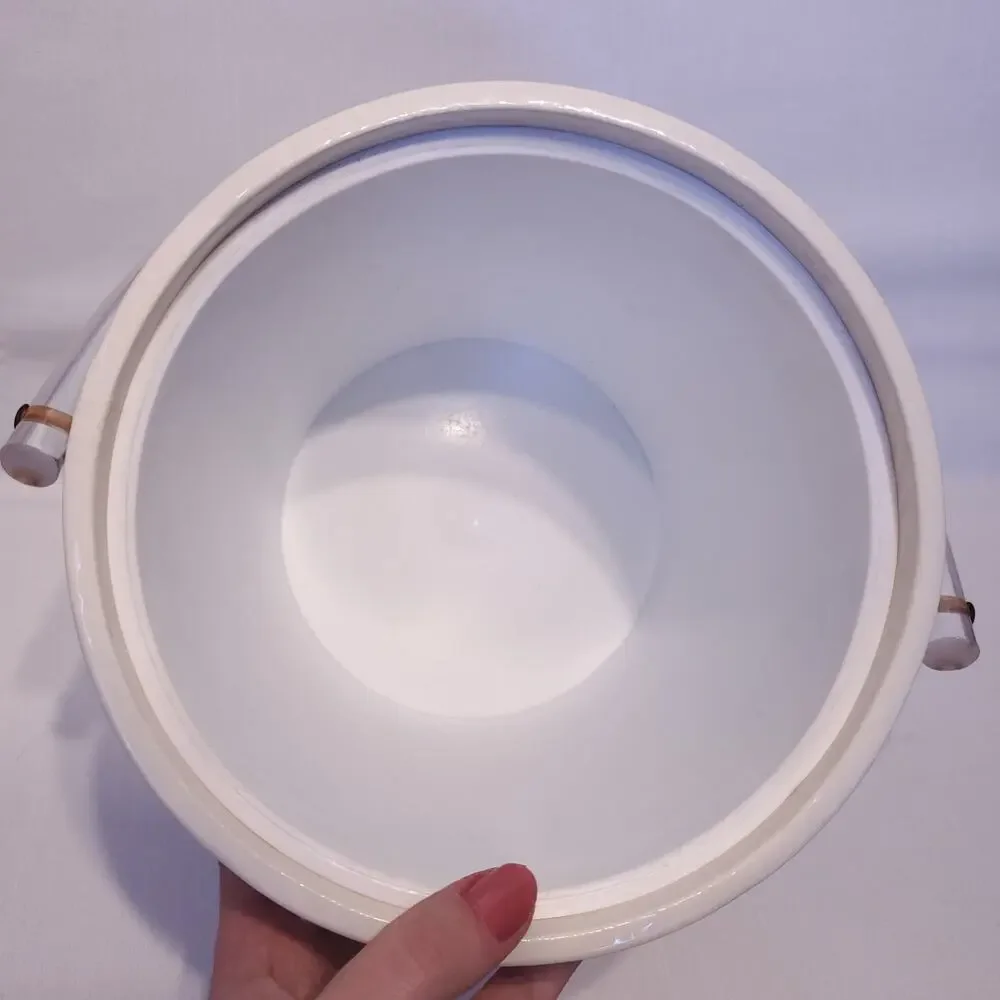 Mid Century Seashell Ice Bucket Lucite Vintage Bar Decor